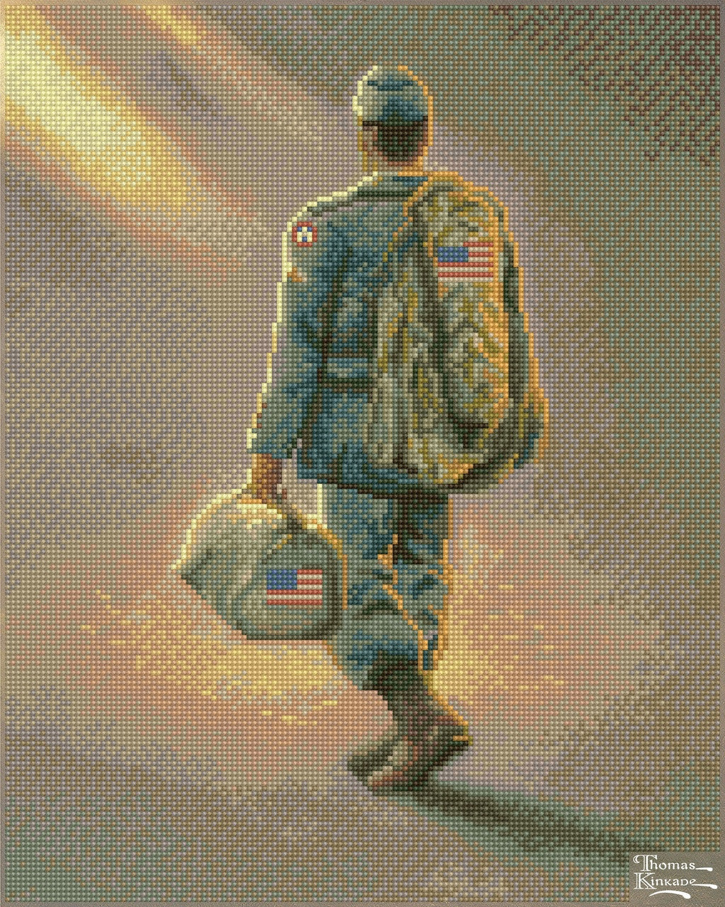 Diamond Dotz Thomas Kinkade op weg naar huis